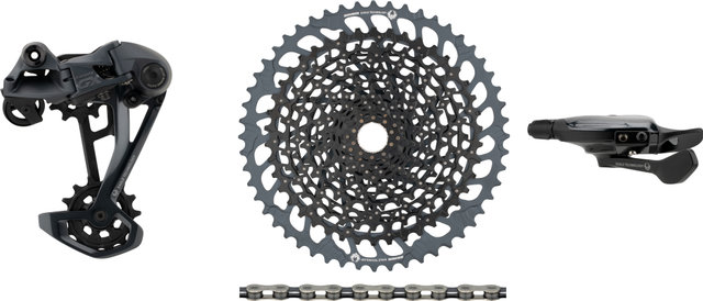 SRAM GX Eagle 1x12-speed Upgrade Kit with Cassette - black - GX silver-black/SRAM XD/14 teeth/SRAM XD/none/10-52/none/without