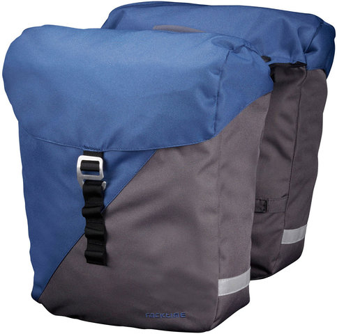 Racktime Bolsa de bicicleta Vida - berry blue-stone grey/24,5 litros