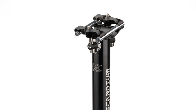 KCNC Ti Pro Lite Sattelstütze 350 mm für Carbon-Gestelle - black/27,2 mm / 350 mm / SB 0 mm