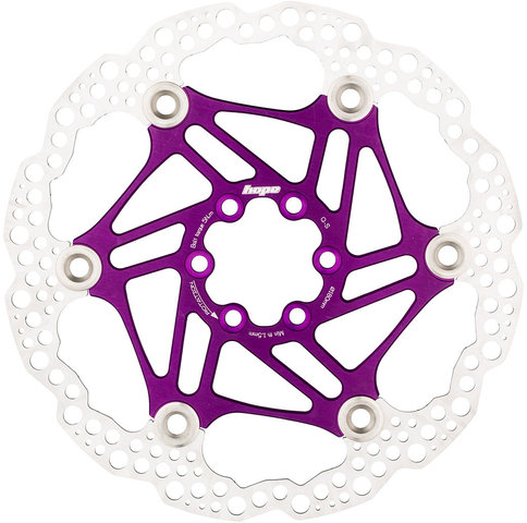 Hope Brake Rotor, Floating 6-Bolt - purple/180 mm