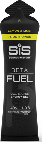 SIS Beta Fuel Energy Gel plus Nootropics, 6 pieces - lemon-lime