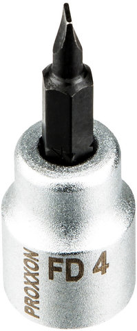 Proxxon Inserto de tornillo plano 3/8" - plata/FD 4,0 mm