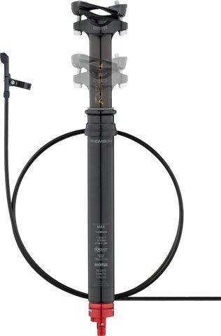 Thomson Covert Black 60 mm Seatpost - black/0 mm/320 mm/27,2 mm/1-speed