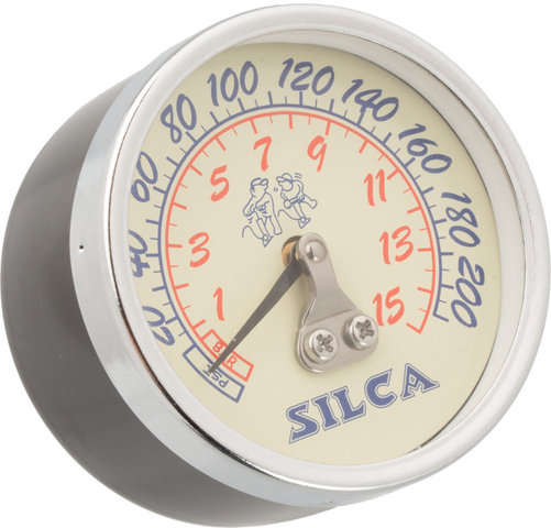 SILCA 210 psi Retro Pressure Gauge for Pista/SuperPista up to 2013 - silver/universal