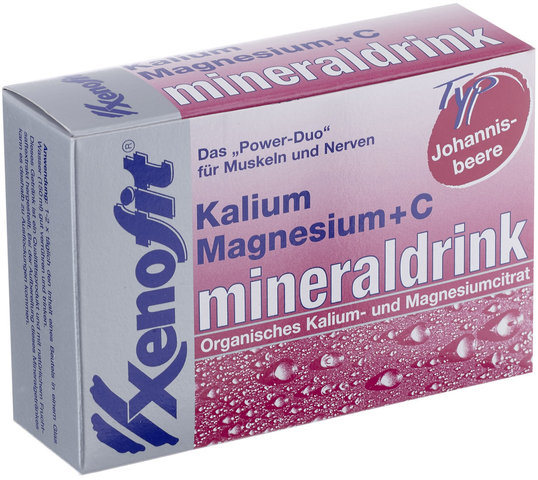 Xenofit Boisson en Poudre Potassium + Magnésium + Vitamine C - 20 sachets - groseille rouge/114 g