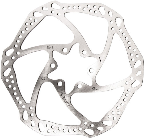 L-Series 6-bolt Brake Rotor - silver/160 mm