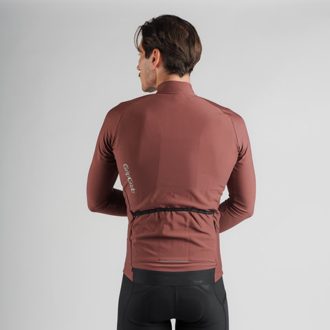 GripGrab PACR Thermal Long Sleeve Jersey - dark red/M