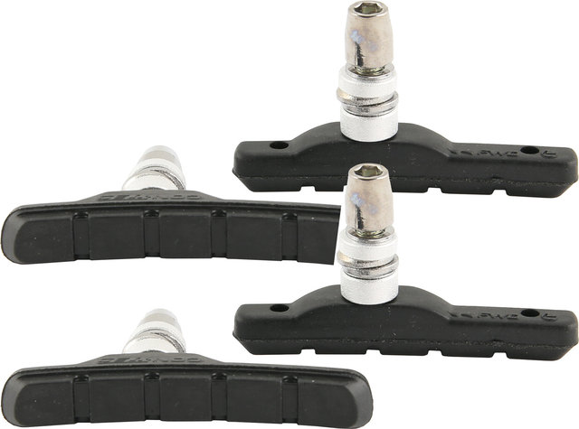 CONTEC Set de 2 Patins de Frein V-Stop asymétriques - noir