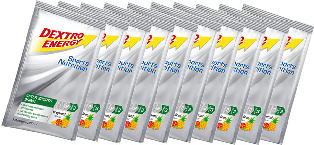 Dextro Energy Sachet d'After Sports Drink - 10 pièces - tropical/445 g