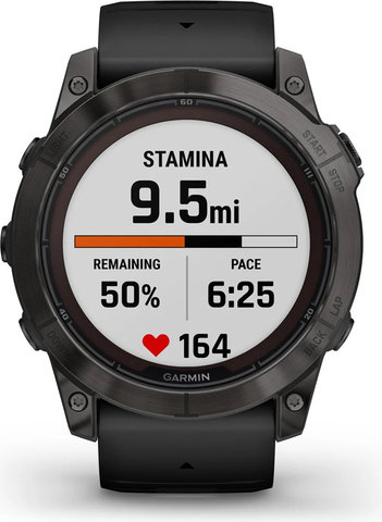 Garmin fēnix 7X Pro Sapphire Solar Edition Titan Smartwatch - schwarz-carbongrau