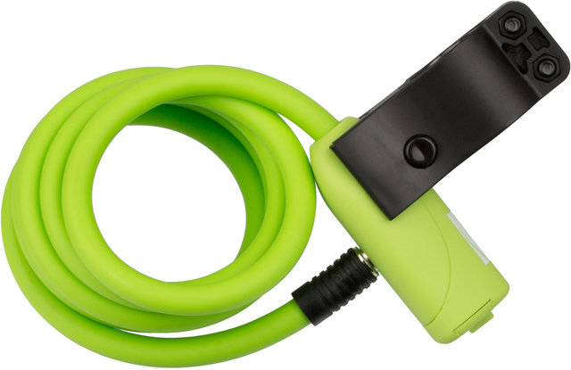 CONTEC Candado de cable en espiral Neoloc - neogreen/150 cm