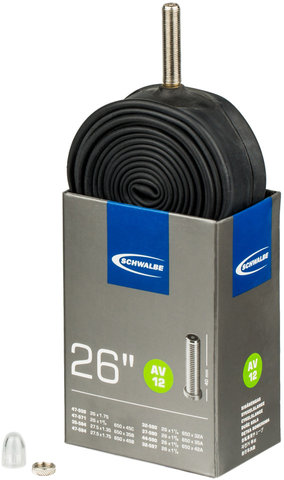 Schwalbe Cámara de aire 12 para 26" - negro/26 x 1,25-1,75 AV