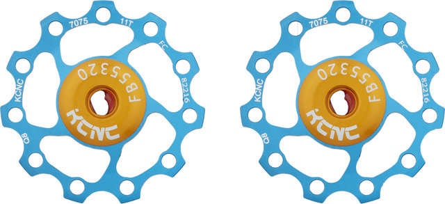 KCNC Jockey Wheel Alu Schalträdchen mit Keramiklager - 1 Paar - blue/11 Zähne