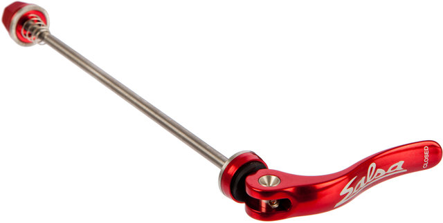 Salsa Flip Off Rear Quick Release Skewer, Titanium - red/rear