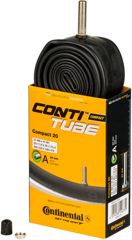 Compact 20 Inner Tube - universal/20x1 1/4-1.75x2 Schrader 34 mm