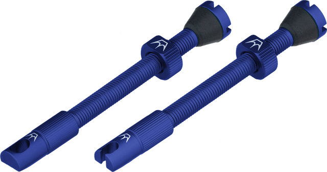 Peaty's Chris King Edition MK2 Tubeless Ventil 2er-Set - navy/SV 60 mm