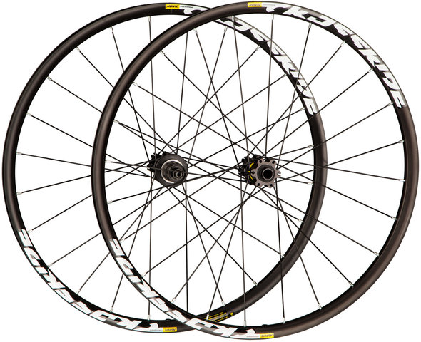 Mavic Crossride FTS-X Disc 6-Loch 26" Laufradsatz - schwarz/26" Satz (VR 15x100 + HR 10x135) Shimano