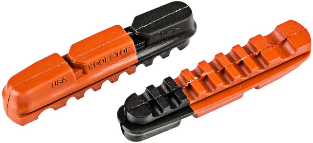 Kool Stop Cartridge R7 Dura 2 Brake Pads - black-salmon/universal