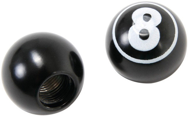 8 Ball Valve Caps - black/Presta