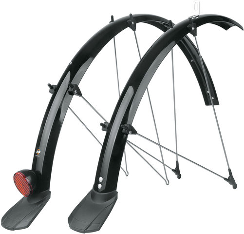 SKS Bluemels Front & Rear Mudguard Set w/ Cable Channel - black/45 mm / 28"