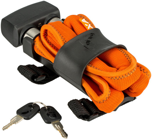 Axa Foldable 600 Folding Lock - orange/95 cm