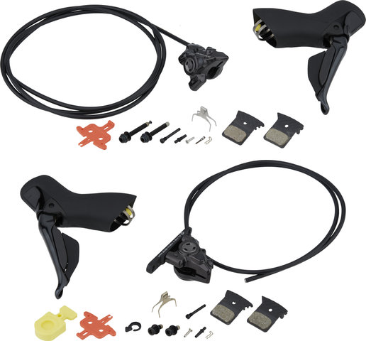 Shimano Dura-Ace Front+Rear Set Disc Brake BR-R9270 + Di2 ST-R9270 - black/Set/left/right (side-specific)