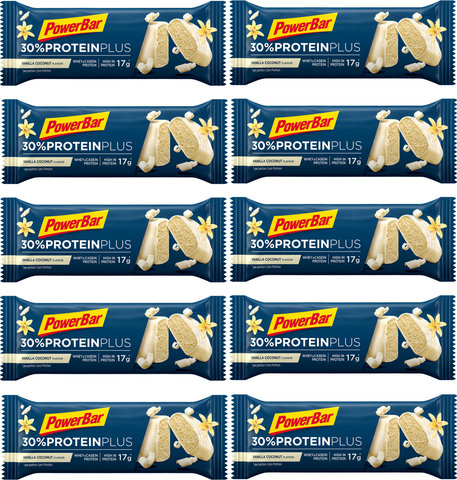Powerbar Protein Plus 30 % Proteinriegel - 10 Stück - vanilla-coconut