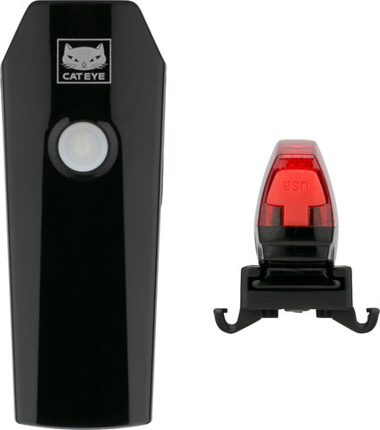 CATEYE HL-EL360G RC GVOLT25+TL-LD620G RapidMicroG Light Set - StVZO Approved - black
