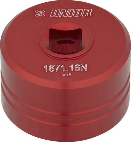 Unior Bike Tools Herramienta de ejes de pedalier 1671.16N - red