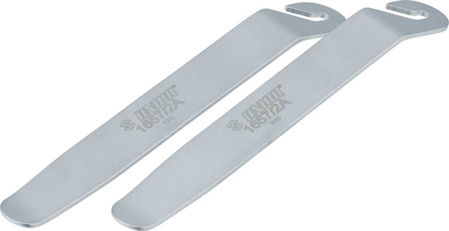 Unior Bike Tools Desmontadores de cubiertas de metal 1657/2A en set de 2 - silver