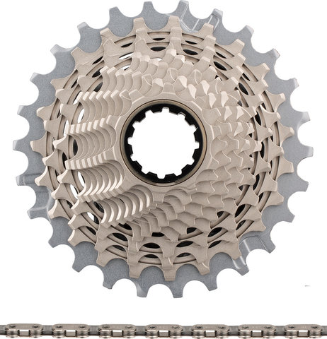 SRAM Grupo Red eTap AXS HRD FM con medidor de potencia 2x12 35-48 CL freno - black | 10-26 | SRAM XDR | 170,0 mm | SRAM XDR | Soldadura | 35-48