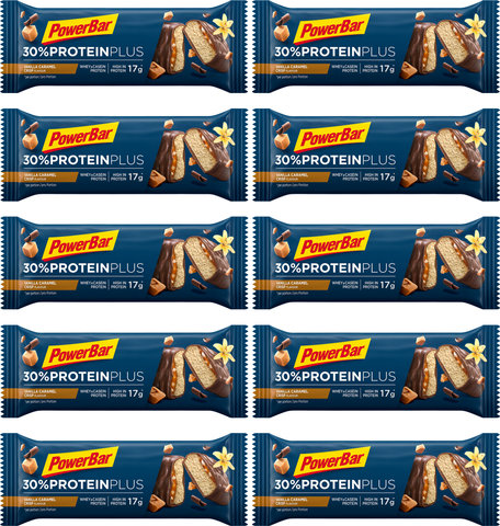 Powerbar Protein Plus 30 % Proteinriegel - 10 Stück - vanilla-caramel-crisp