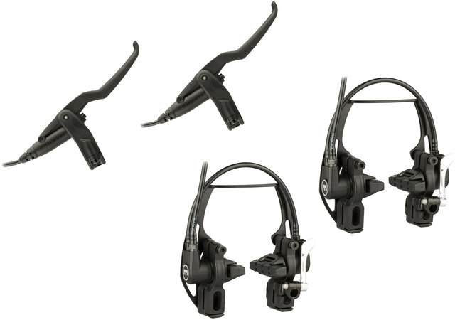 Frein Patin AV/AR Hydro sur Jante Magura HS11 Noir Long. Durite 2000mm