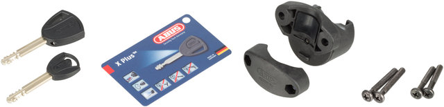 Antivol en U Granit X-Plus 540 avec Attache EaZy KF KLICKfix - noir-gris/300 mm