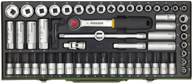 Proxxon 3/8" Super Compact Set, 65 Pieces - universal/universal