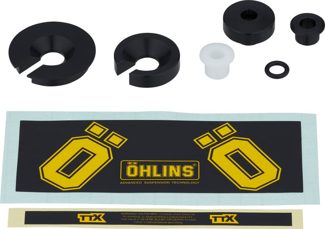 ÖHLINS Amortisseur TTX 1 Air Trunnion - black-yellow/205 mm x 65 mm