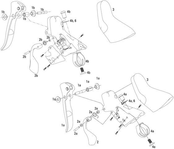 SRAM Force / Rival / Apex Brake / Shift Lever Spare Parts (2007-2012) - 4/universal