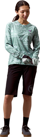Endura Maillot Singletrack Print L/S pour Dames - sage green | M