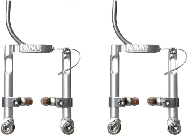 PAUL Set de frenos de llanta d+t Motolite V-Brake Long Pull - silver/set (RD + RT)