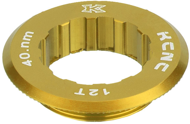 KCNC Anillo de bloqueo de cassettes Lock Ring p. Campagnolo 10 velocidades - gold/12 dientes