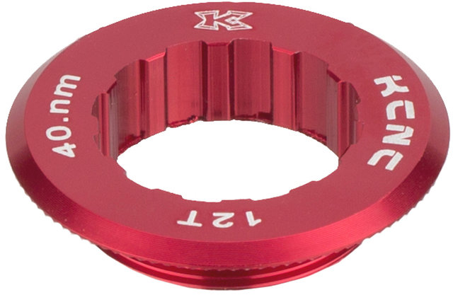 Anillo de bloqueo de cassettes Lock Ring p. Campagnolo 10 velocidades - red/12 dientes