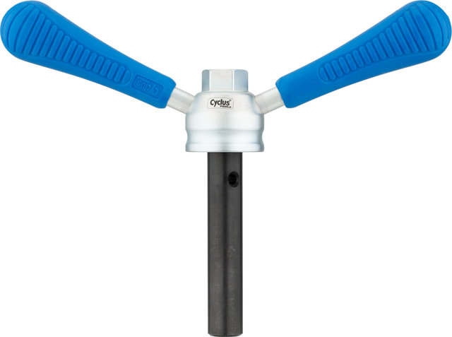 Cyclus Tools Professional Bottom Bracket Tool for Shimano Hollowtech II - blue-silver