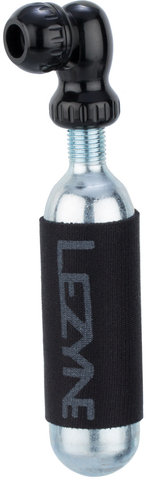 Lezyne Twin Speed Drive CO2 Valve Head w/ CO2 Cartridge, 16 g - black-glossy/universal