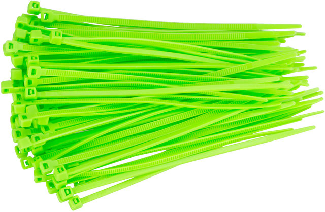 3min19sec Bridas de cable 2,5 x 98 mm - 100 unidades - verde neón/2,5 x 98 mm
