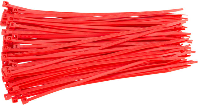 3min19sec Serre-Câbles 3,6 x 200 mm - 100 pièces - rouge/3,6 x 200 mm