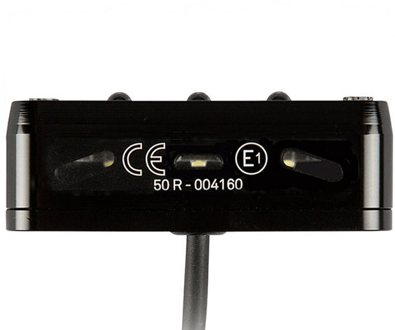 Supernova M99-E12 Tail Light LED Rücklicht mit Bremslicht für Gepäckträger StVZO - schwarz/Gepäckträger