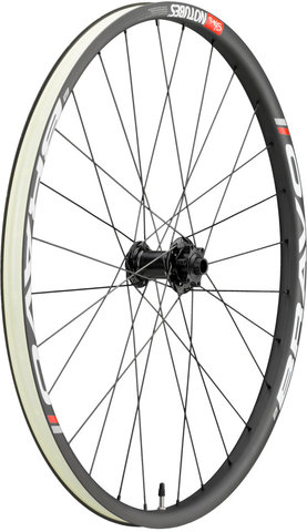 Set de Roues en Carbone ZTR Bravo Team Disc 6 trous 27,5" - black-white/Set de 27,5" (avant 15x100 + arrière 12x142) Shimano