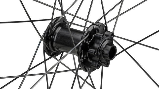 Set de Roues en Carbone ZTR Bravo Team Disc 6 trous 27,5" - black-white/Set de 27,5" (avant 15x100 + arrière 12x142) Shimano