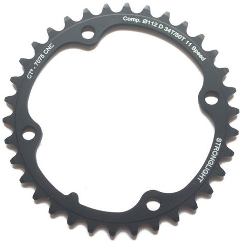 Stronglight CT2 Road Campagnolo Chainring 11-speed, 4-Arm, 145/112 mm BCD - black/39 tooth
