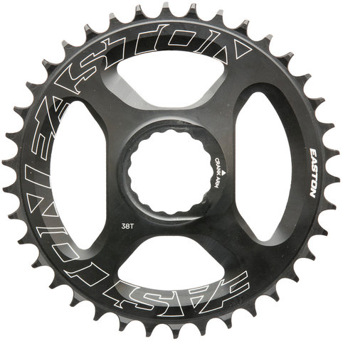 Plato Direct Mount - matte black ano/38 dientes